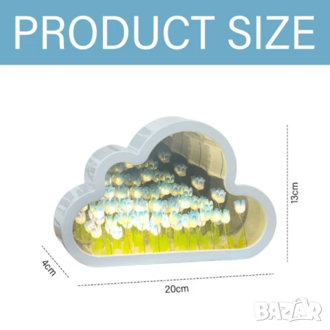 Магическа нощна лампа с огледален ефект 2 в 1, снимка 2 - Други стоки за дома - 51063394