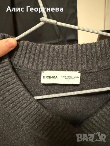 Сив пуловер, снимка 3 - Блузи с дълъг ръкав и пуловери - 53213995