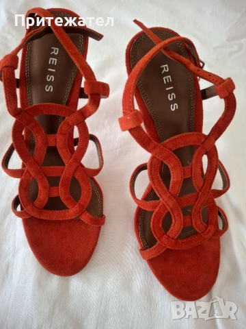 Ефектни дамски сандали марка Reiss, снимка 4 - Сандали - 52416806