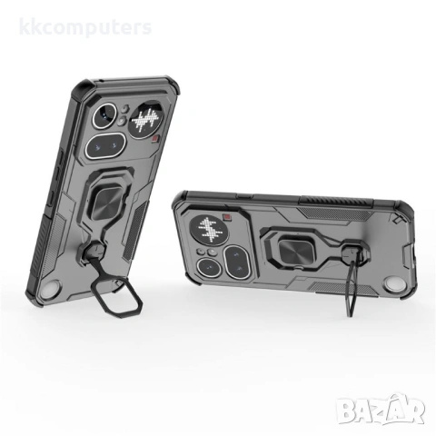 Калъф за Nothing Phone (4a) Pro с Въртящ се Пръстен - PC+TPU, 360° стойка, Магнитен, 5 цвята, снимка 7 - Калъфи, кейсове - 54250594