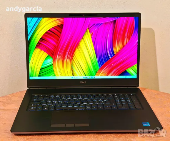 DELL Precision 7760/Core i7-11850H/NVidia RTX A3000/16GB RAM/512GB SSD/17.3 FullHD IPS 100% DCIP-3, снимка 18 - Лаптопи за работа - 48928403