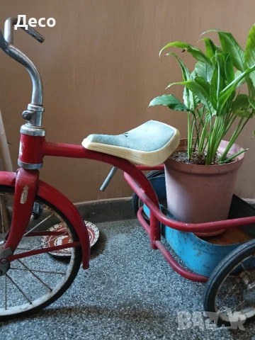 Стара детска триколка-колело за декорация,украса,реставрация., снимка 5 - Декорация за дома - 53295740