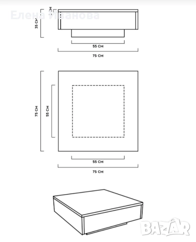 Маса с лед, снимка 4 - Маси - 52396435