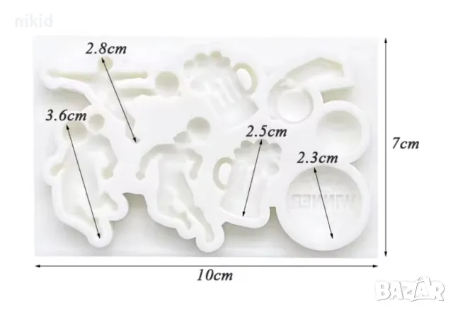 Футбол топка свирка Халба бира силиконов молд форма фондан шоколад гипс декор, снимка 2 - Форми - 49536989