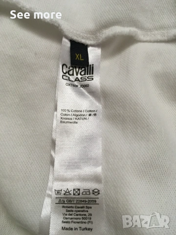 CAVALLI Class мъжка тениска в размер XL, снимка 6 - Блузи - 54015026