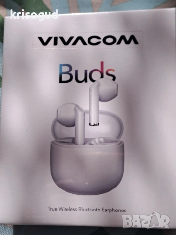 Vivacom Buds безжични bluetooth слушалки, НОВИ неразопаковани,бял цвят, снимка 2 - Bluetooth слушалки - 53657101
