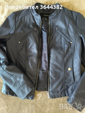 Кожено яке Vero moda , снимка 2 - Якета - 53850994