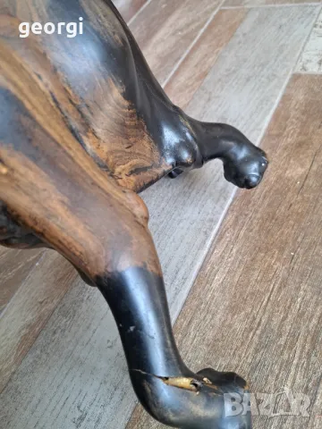 голям дървен слон от кралски абанос, снимка 11 - Декорация за дома - 50079045