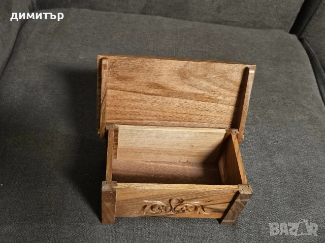 Ръчна изработка дървена кутия за бижута, снимка 2 - Декорация за дома - 54283938