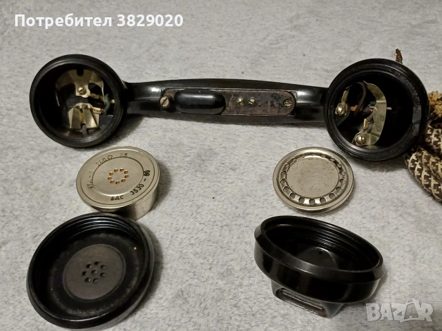 Слушалка от ретро телефон, снимка 2 - Антикварни и старинни предмети - 53711287