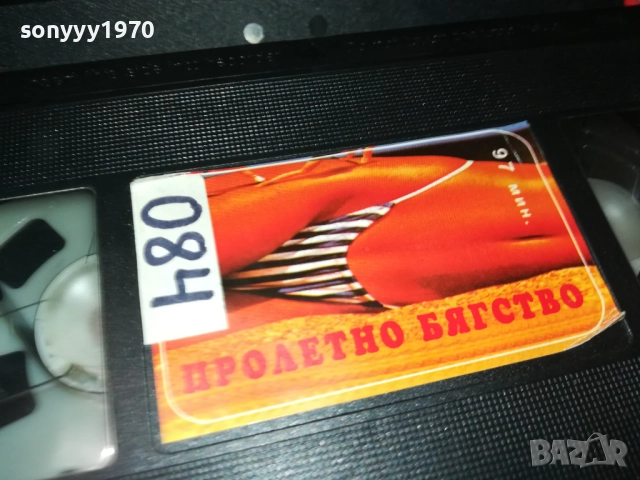 ПРОЛЕТНО БЯГСТВО-ОБЛОЖКА-VHS VIDEO TAPE 1409251728, снимка 13 - Други жанрове - 51711368