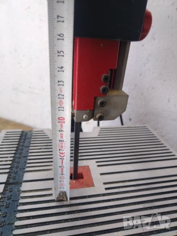 Настолен циркуляр EINHELL 350W Алиминиев работен плот. Реже и под ъгъл от 0° до 90° Максимален срез , снимка 3 - Циркуляри - 54194602