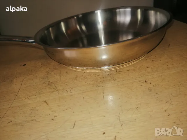 Продавам немски марков професионален тиган Transtherm 20/5, алпака, двойно дъно, снимка 3 - Съдове за готвене - 50315386