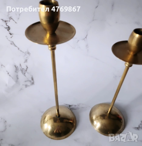 Месингови свещници, снимка 3 - Декорация за дома - 54033095