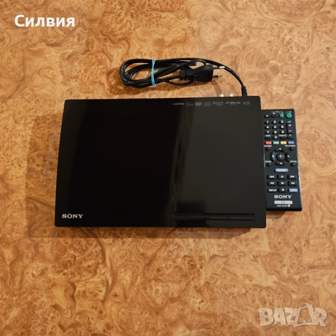 Sony BDP-S185 + дистанционно + HDMI кабел Blu Ray Сони Блу рей диск плеър домашно кино