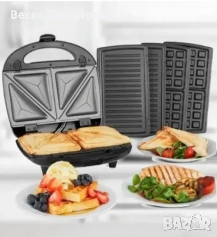 Грил - тостер, LEXICAL, 3В1, снимка 4 - Скари - 49767715