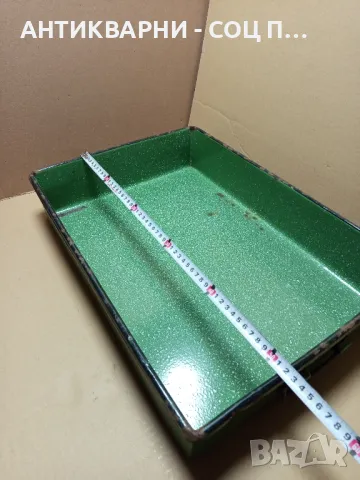 Соц Стара Емайлирана Тава За Печене На Месо., снимка 11 - Антикварни и старинни предмети - 49817314