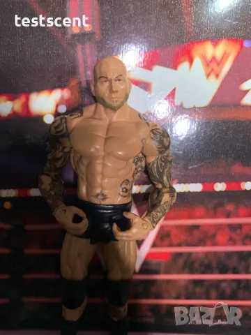 Екшън фигура WWE Батиста Batista Dave Bautista WWE Mattel Basic figure играчка, снимка 8 - Колекции - 49152031