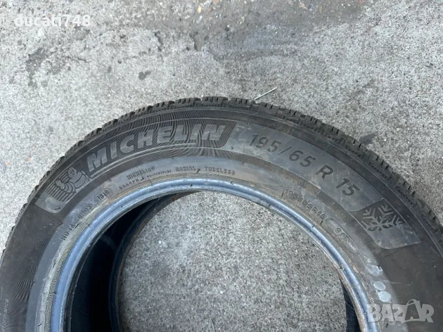 4бр. зимни гуми 195/65/15 Michelin Alpin 6, снимка 5 - Гуми и джанти - 49610280