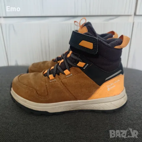 Детски непромокаеми кожени туристически обувки QUECHUA, снимка 3 - Детски обувки - 50175070