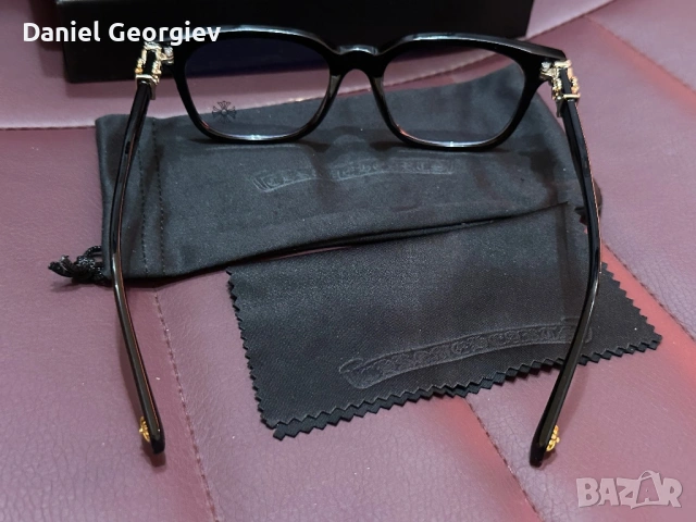 Чисто нови Очила Chrome Hearts Cox Ucker със златни елементи и оптични стъкла, снимка 6 - Слънчеви и диоптрични очила - 53538955