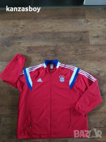 ADIDAS BAYERN MÜNICH 2014 2015 HOME FOOTBALL JACKET - футболно горнище 2ХЛ КАТО НОВО, снимка 5 - Спортни дрехи, екипи - 45407319