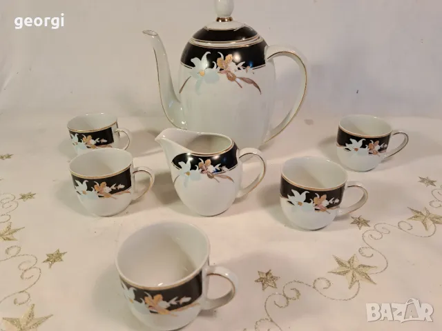 немски порцеланов сервиз за кафе 25/4, снимка 2 - Сервизи - 50200629