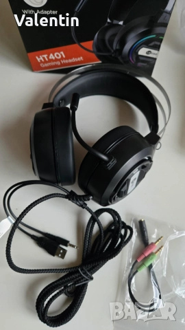 LENOVO Lecoo HT401 USB Gaming RGB Headset  (Слушалки) with MIC, снимка 2 - Слушалки и портативни колонки - 52663741