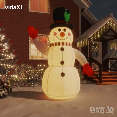 vidaXL Надуваем снежен човек с LED, 300 см(SKU:345369), снимка 2 - Други - 53337397