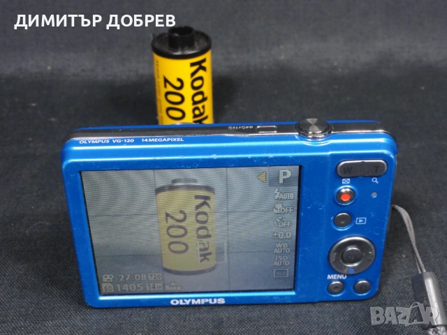 ЦИФРОВ ФОТОАПАРАТ OLYMPUS VG-120 14.0MP CCD DIGITAL CAMERA Y2K, снимка 11 - Фотоапарати - 53756955