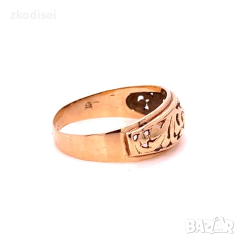 Златен дамски пръстен 2,85гр. размер:62 14кр. проба:585 модел:35353-5, снимка 3 - Пръстени - 53256457