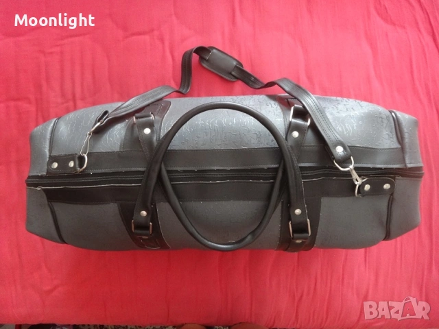 Антики - 2 големи ретро кожени сака / пътни чанти винтидж, снимка 12 - Сакове - 53232729