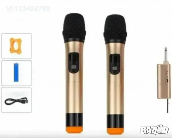 Комплект 2бр. безжични микрофони с дисплей WVNGR WG-200II, снимка 5 - Микрофони - 49852074