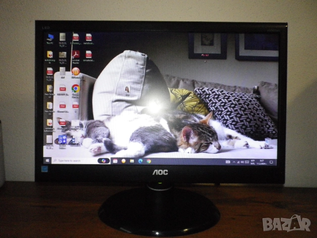 Качествен LED монитор AOC e950Swn, снимка 9 - Монитори - 52499363