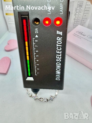 Сребърна гривна с мойсанит (Диамант) 1.5 карата, снимка 10 - Гривни - 53646827