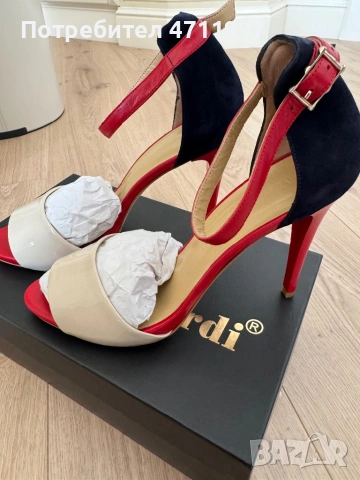 Дамски обувки на ток Massino Zardi - нови с кутия , снимка 2 - Дамски обувки на ток - 53136068