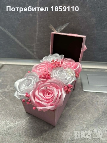 вечен букет от рози , снимка 10 - Изкуствени цветя - 52890328