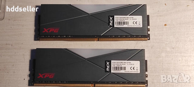RAM DIMM KIT ADATA XPG 2x8GB 16GB DDR4 3200Mhz RGB, снимка 2 - RAM памет - 52871608