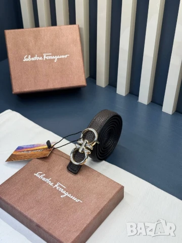 колани от естествена кожа в кутия Salvatore Ferragamo , снимка 5 - Колани - 50588641