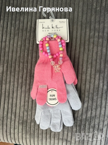 нови, вносни зимни комплекти – шапки и ръкавици, размери от 1г. до 4г. , снимка 2 - Шапки, шалове и ръкавици - 52792854