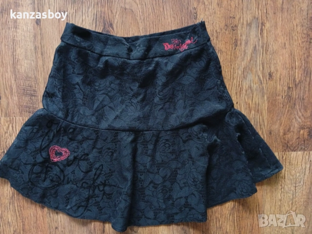 Falda Negra Desigual - дамска пола р-р L, снимка 3 - Поли - 53574357