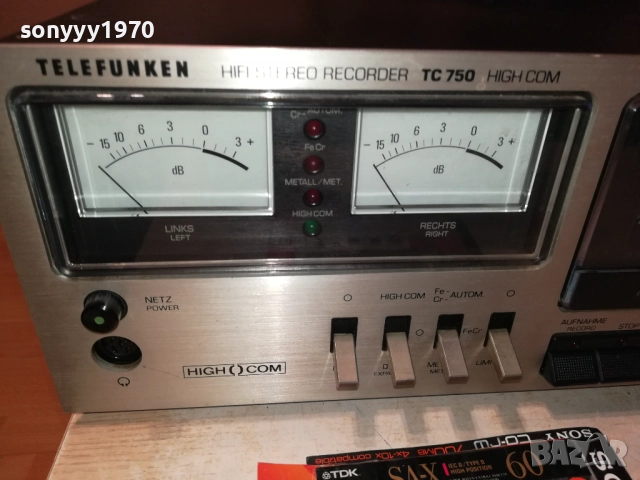 TELEFUNKEN TC 750 HIGH COM DECK 2 MOTORS-ВНОС SWISS 2009252202, снимка 2 - Декове - 51781936