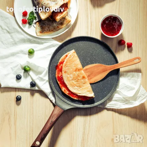 Тиган за палачинки и омлет SENSARTE Non Stick Crepe Pan, снимка 4 - Съдове за готвене - 48251108