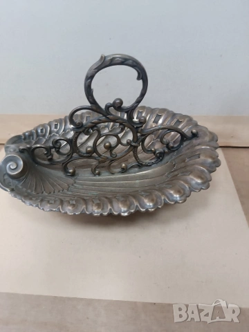 Посребрен лъжичник WMF , снимка 2 - Антикварни и старинни предмети - 54025109