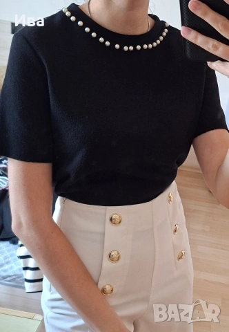 Къс топ на Zara, снимка 2 - Корсети, бюстиета, топове - 53697589