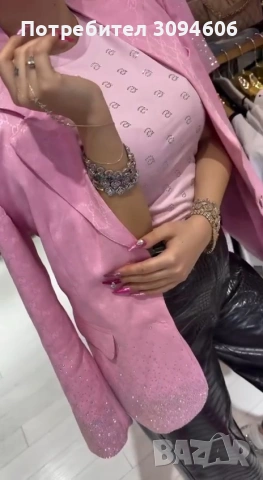 Хит_Розово сако Gucci , снимка 5 - Сака - 53931844