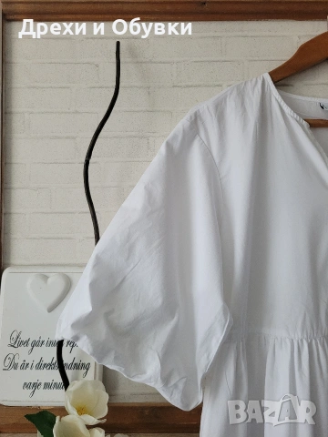 Бяла лятна рокля памучна материя , снимка 8 - Рокли - 54235168