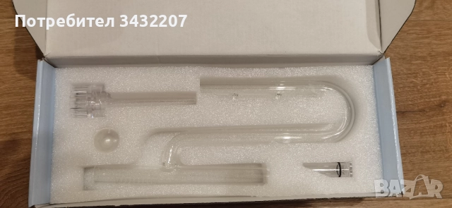 Стъклена тръби за вход и изход на външен филтър за аквариум