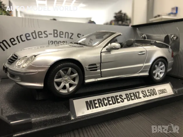 PREMIUM метална колекционерска количка MERCEDES SL500 AMG 2002г. 1:18, снимка 1 - Колекции - 47145883