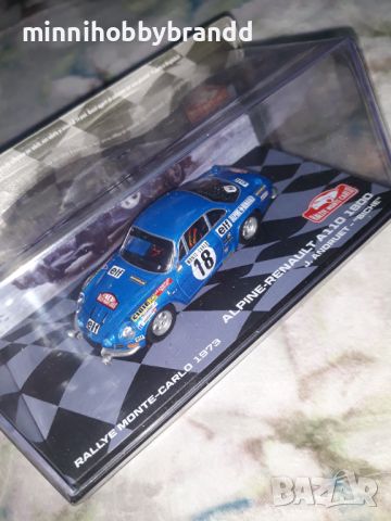 Renault Alpine 110 1800 Citroen C4 WRC  Rally  Monte  Carlo  1.43 Eaglemoss Top  Models , снимка 4 - Колекции - 46731136